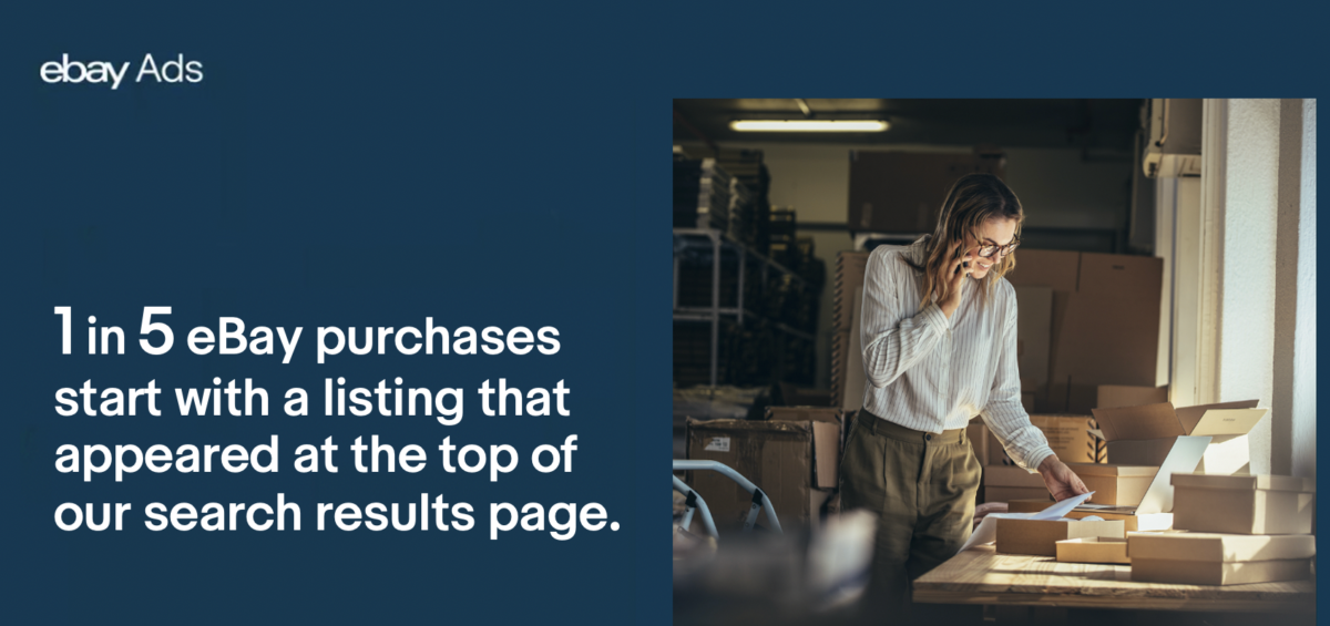 1 in 5 eBay purchases start with search