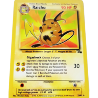 Raichu trading card