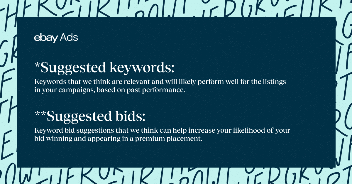 Suggested keywords and Suggested Bids definition